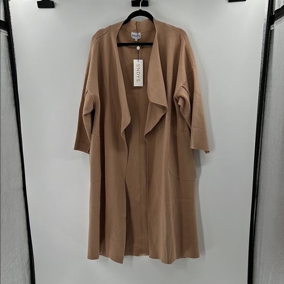 Revolve x SNDYS Tia Knit Cardigan - Camel - Large - New with tags - Picture 2 of 9